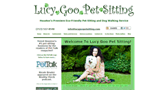 Desktop Screenshot of lucygoopetsitting.com